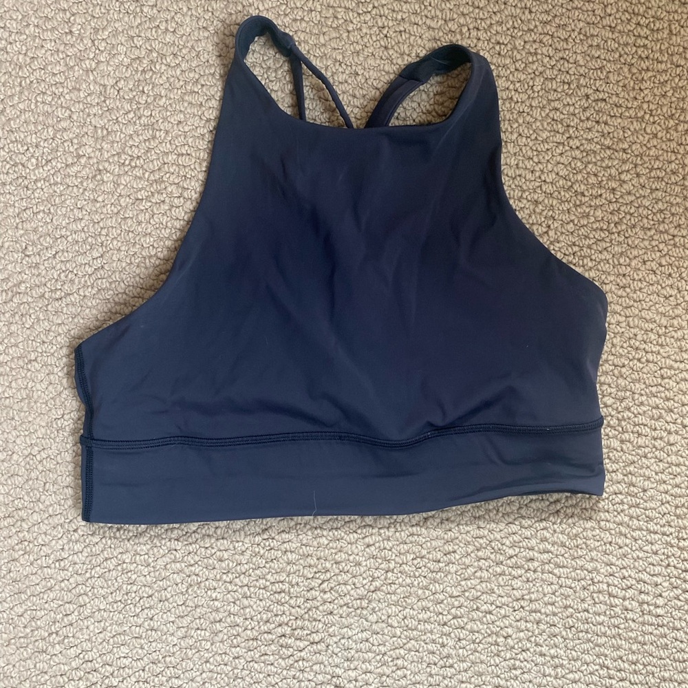 Lululemon High Neck Long Line Energy Bra